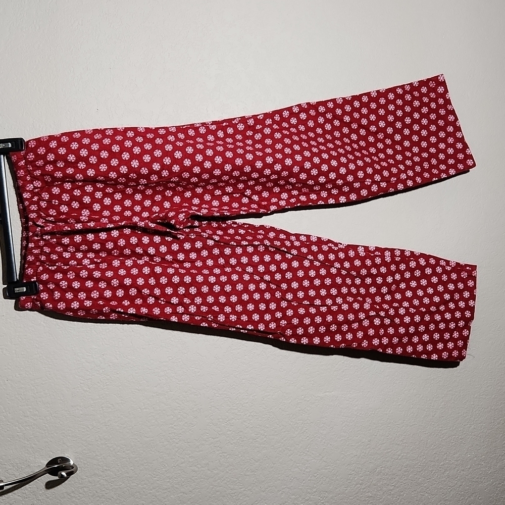 Pb Basic Christmas Pajama Pants Small Red White - image 1